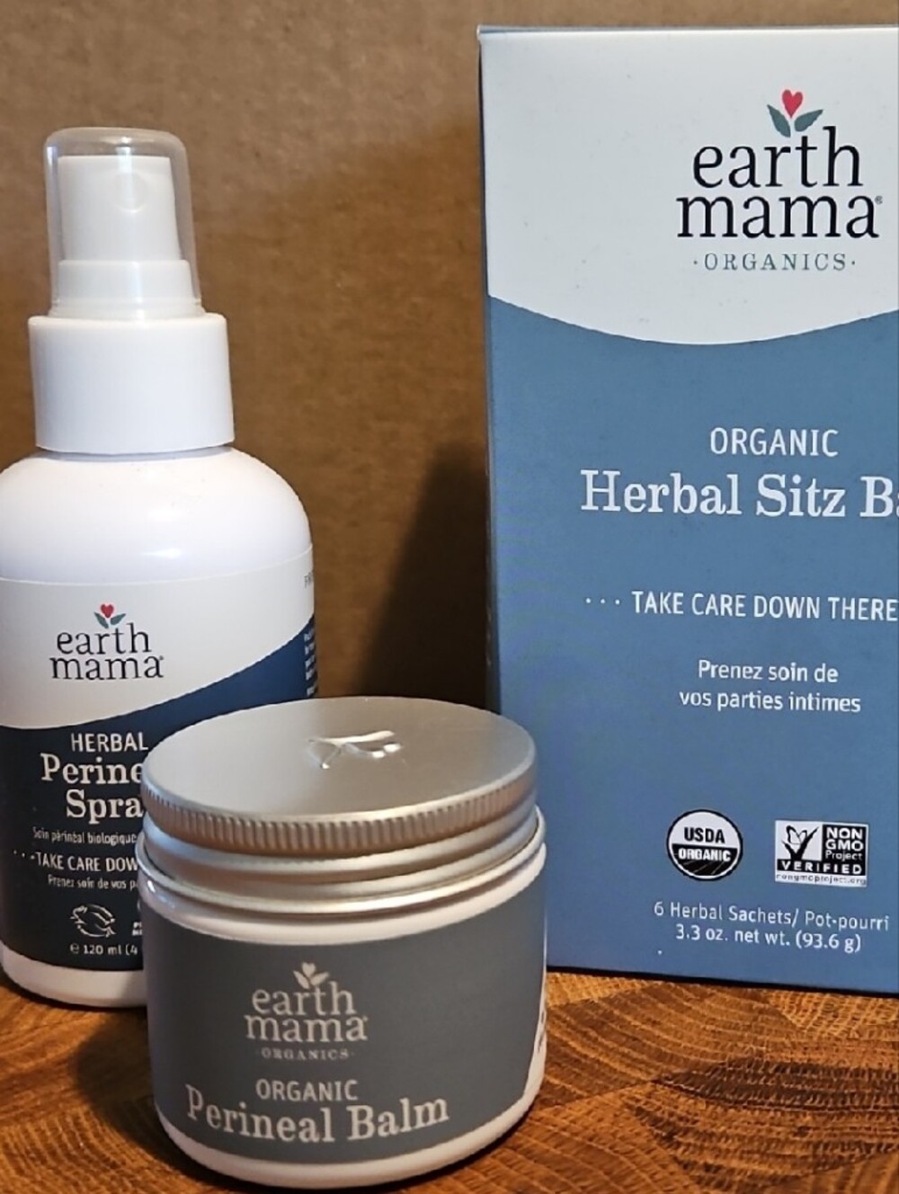Organic Blue Herbal Sitz Bath & Perineal Care Set